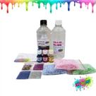 Kit Para Fazer Clear Slime Slime Transparente Pérolas Isopor Corantes - Ine Slime
