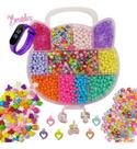 Kit Para Fazer Pulseira Miçangas Infantil Gata 1.800 Peças