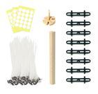 Kit para fazer velas Wick Set Go com ferramenta ajustável para centralizar pavios