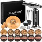 Kit para fumar coquetéis Aumpkin com tocha + 6 sabores de lascas de madeira