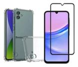 Kit para Galaxy A06 Capinha Anti Shock Transparente + Película 3D de Vidro Para Samsung Galaxy A06