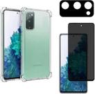 Kit Para Galaxy S20 FE Capa Anti impacto + Película Privacidade + Película De Câmera (Tela 6.5) Kit Para Galaxy S20 FE Capa Anti impacto + Película Privacidade + Película De Câmera (Tela 6.5)