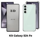 Kit para Galaxy S24 FE Capa + Película 3D de Vidro + Acessórios para Samsung Galaxy S24 FE