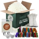 Kit para hacer velas Hearth & Harbor con 13,6 kg de cera de soja, colores y mechas
