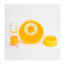 Kit Para Hamster E Roedores Comedouro Bebedouro E Rodinha Amarelo Kit Para Hamster E Roedores Comedouro Bebedouro E Rodinha Amarelo