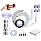 Kit Para Instalação De Ar Condicionado 1/4 3/8 2 Metros Com Suporte 450mm PP 4 Vias 1.5