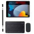 Kit para iPad 9 10.2 Película + Caneta Touch Pencil + Teclado e Mouse Bluetooth
