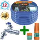 Kit Para Jardim Com Mangueira 10m + Torneira e Esguicho