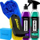Kit para Limpar e Restaurar Plásticos Restaurax Sintra Fast Vonixx Escova Detailer