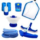 Kit Para Limpeza de Piscina Brustec c/ 9 itens Kit Para Limpeza de Piscina Brustec c/ 9 itens