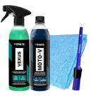 Kit para limpeza Moto-v + Vexus + Flanela + Pincel - Vonixx