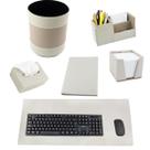 Kit Para Mesa Escritório ALEXANDRIA em Couro Galvani Kit Para Mesa Escritório ALEXANDRIA em Couro Galvani