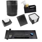 Kit Para Mesa Escritório ALEXANDRIA em Couro Galvani