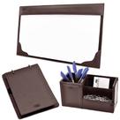 Kit para mesa Escritório AQUILA em Couro Galvani Kit para mesa Escritório AQUILA em Couro Galvani
