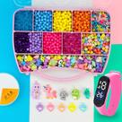 Kit Para Montar Pulseiras Infantil Bijuteria Elástico Interm Kit Para Montar Pulseiras Infantil Bijuteria Elástico Interm
