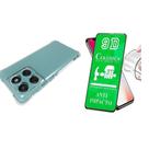 Kit para Moto Edge 60 / 60 Fusion Película de Cerâmica 9D Flexível + Capa Silicone TPU