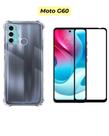 Kit Para Moto G60 Pelicula 3d Vidro Temperado+ Capa TPU Case Capinha