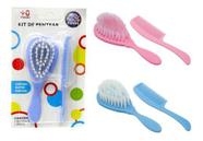 Kit Para Pentear Infantil Presente Bebe Escova + Pente