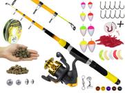Kit Para Pescaria 1 Vara Telescópica 1,70m + 1 Molinete e Acessórios (Ref. 52) Kit Para Pescaria 1 Vara Telescópica 1,70m + 1 Molinete e Acessórios (Ref. 52)