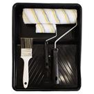 Kit Para Pintura Com Bandeja, Rolo E Trincha - - Compel Kit Bandeja Gp Poipop 30 E 9 Cm Com Cabo - - Compel