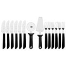 Kit para Pizza Tramontina com Lâminas em Aço Inox e Cabos de Polipropileno Preto 14 Peças