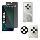 Kit Para Poco C75 Película Ceramica Privacidade Fosca, Capa e Película Câmera