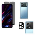 Kit Para Poco X5 5g Película Cerâmica Privativa 3d, Capa e Película Câmera