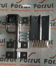 Kit Para Portão Forsul (dobradiça De Porta + Ferrolho) Preto