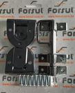 Kit Para Portão Forsul (dobradiça Ferradura + Ferrolho) Preto
