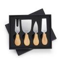 Kit para Queijo Petiscos com 4 peças em estojo