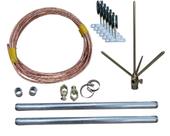 Kit para-raios para residências e semelhantes - itens na descrição