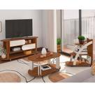 Kit para Sala de Estar com Rack e Mesa de Centro e Mesa de Apoio Mundi Kit para Sala de Estar com Rack e Mesa de Centro e Mesa de Apoio Mundi