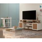 Kit para Sala de Estar Rack Ripado e Bar e Mesa de Centro Ipanema Kit para Sala de Estar Rack Ripado e Bar e Mesa de Centro Ipanema