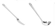 Kit para Servir Inox Linha Plaza Hercules (Concha e Garfo Trinchante)