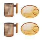 Kit Para Servir Lanches 4 Peças Atende 2 Pessoas - Oferta