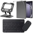 Kit para Tablet Galaxy Tab A9 Plus Capa Transparente + Teclado e Mouse Bluetooth + Suporte Kit para Tablet Galaxy Tab A9 Plus Capa Transparente + Teclado e Mouse Bluetooth + Suporte
