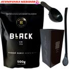 Kit Para Tereré Black Erva Mate 500g + Copo Cuia Quadrado Acrílico + Bomba Clássica Preta