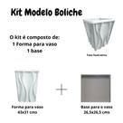 Kit Para Vaso em ABS Para Gesso ou Cimento modelo Boliche