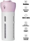 Kit Para Viagem Porta Shampoo 4X1 Dispenser Viagem Portátil
