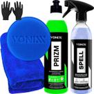 Kit Para Vidros Removedor de Marcas de Agua Prizm Selante Sintetico Brilho e Proteção Uv Spell Vonixx