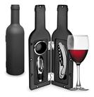 Kit Para Vinho 3 Pçs Inox Com Garrafa Abridor Anel Anti Gota