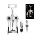 Kit Para Vinho 3pçs Aço Inox Presente Profissional Luxo