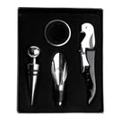 Kit para Vinhos 4 Peças Aço Inox