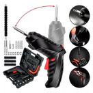 Kit Parafusadeira Elétrica Sem Fio Com 47 Chaves Fenda Philips 110V/220V