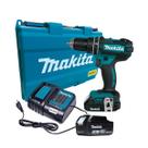 Kit Parafusadeira Furadeira de Impacto DHP482Y002 Makita e Bateria 18V 3.0Ah