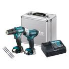 Kit Parafusadeira Furadeira e Parafusadeira de Impacto CLX228SAX Makita Brinde B Kit Parafusadeira Furadeira e Parafusadeira de Impacto CLX228SAX Makita Brinde B