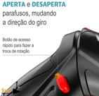 kit Parafusadeira Furadeira Elétrica 2 Em 1 Reversível Com Maleta 45 Peças 110v/220v Top