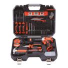 Kit Parafusadeira Sem Fio 12V HARDEN 36 Peças com Acessórios para Construção e Marcenaria