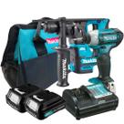 Kit Parafusadeira TD110DZ e Martelete HR166DZ Makita Baterias Carregador Bolsa Kit Parafusadeira TD110DZ e Martelete HR166DZ Makita Baterias Carregador Bolsa