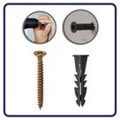 Kit Parafuso 4,0x40mm Bucha C/ Anel 8mm 500un - 250 de cada